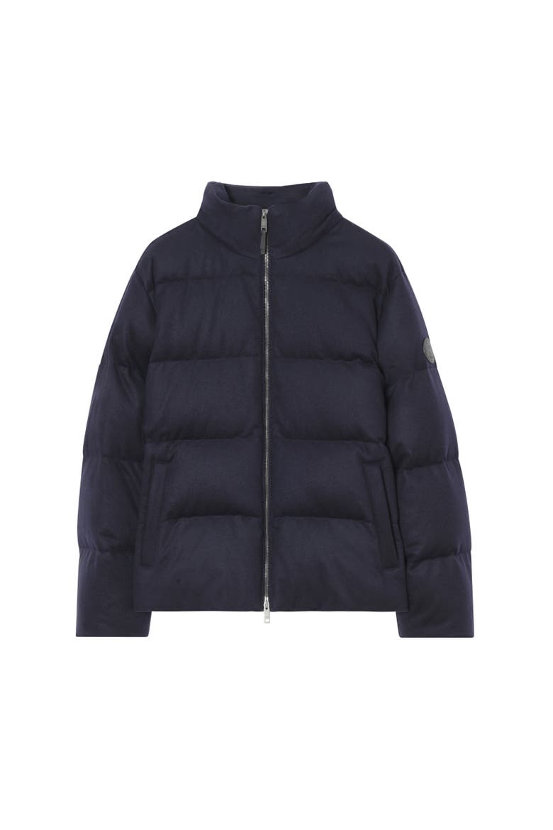 Cashmere Puffer Jacket, Alternate, color, Navy