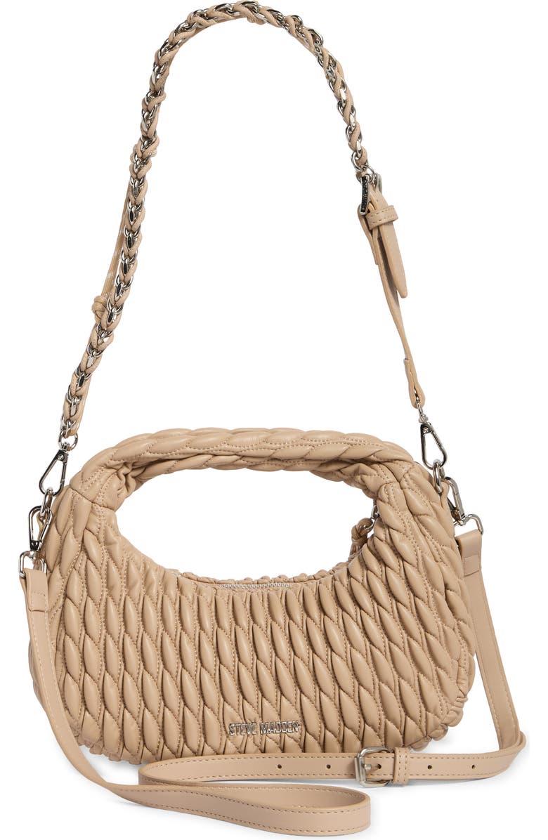 Steve Madden Byvonne Woven Crossbody Bag, Alternate, color, Stone