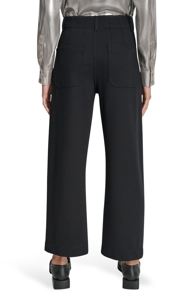 DKNY Jeans High Waist Straight Leg Pants, Alternate, color, Black