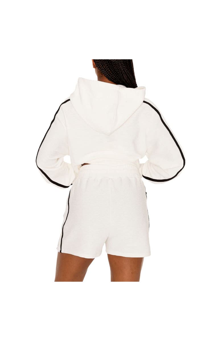 GAMEDAY COUTURE Women's Gameday Couture Cream Georgia Bulldogs Down, Set, Go Pullover Hoodie and Shorts Set, Alternate, color, Cream