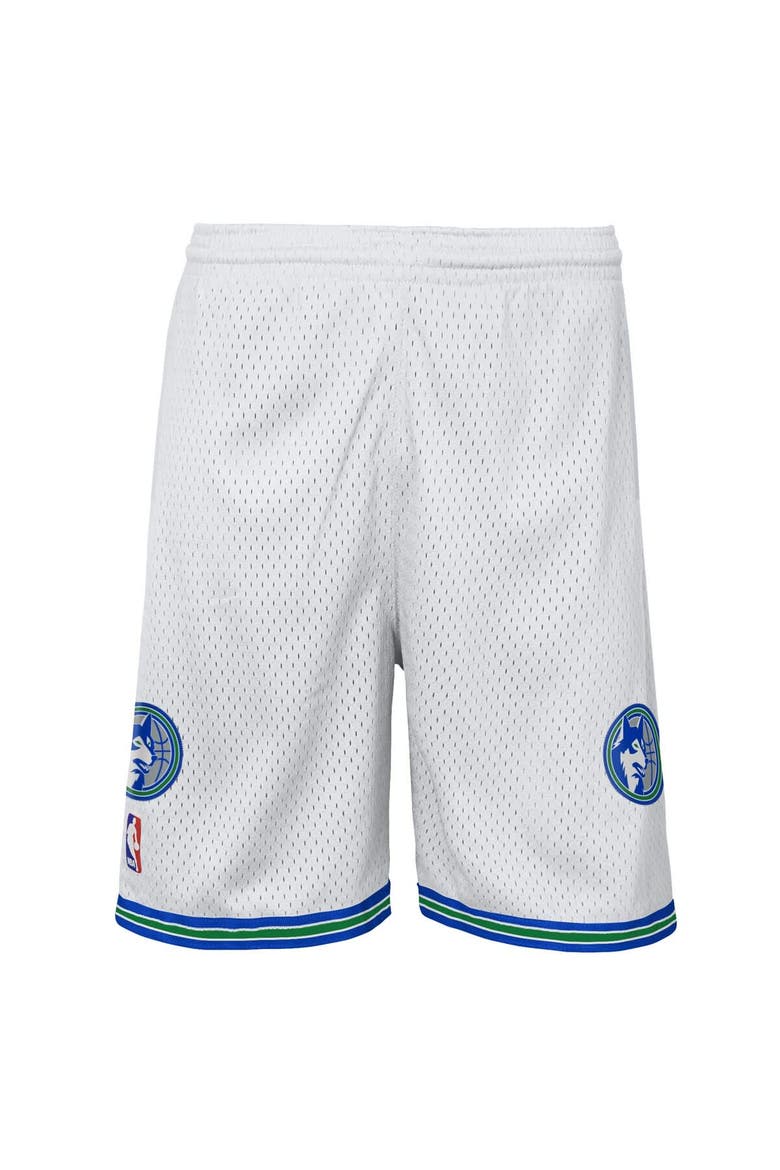 Youth Mitchell & Ness  White Minnesota Timberwolves Swingman Shorts, Alternate, color, White