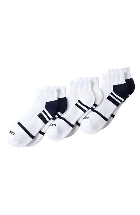 3-Pack Half Cushion Performance Quarter Socks