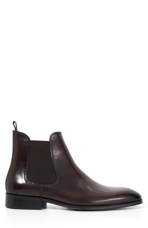 Dune London Matchin Plain Toe Chelsea Boot In Brown