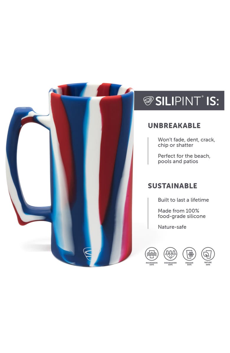 Silipint 28oz Silicone Beer Stein, Alternate, color, Multicolored