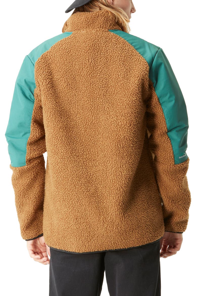 Quilchena Fleece Jacket, Alternate, color, CHOCOLATE-BAYBERRY