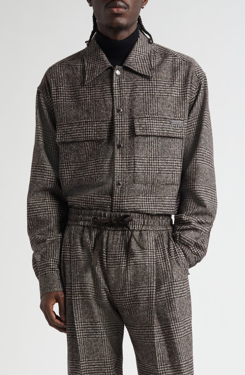 Dolce&Gabbana Plaid Button-Up Shirt, Main, color, S8101 Quadri-Check-Tartan