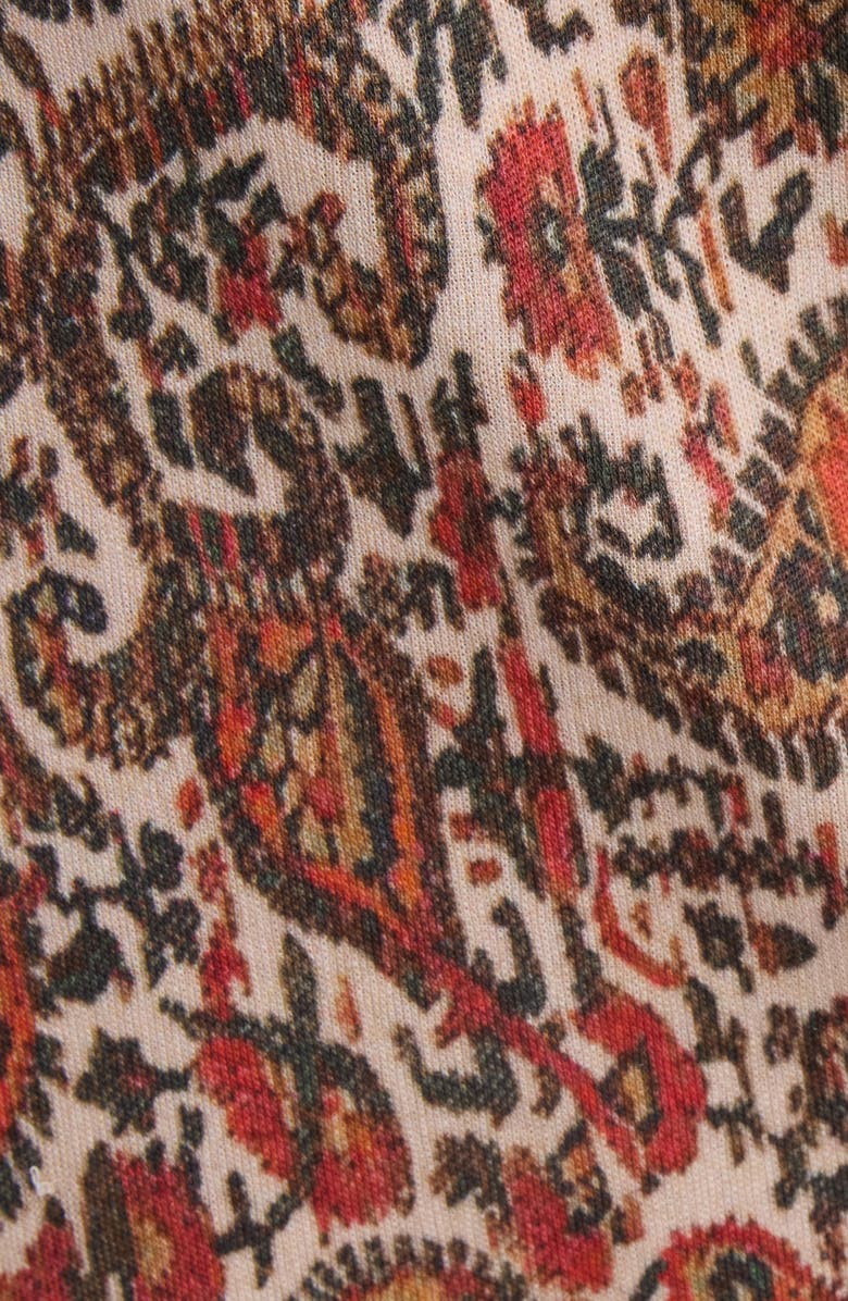 Isabel Marant Étoile Jelina Ruched Long Sleeve Maxi Dress, Alternate, color, Rust