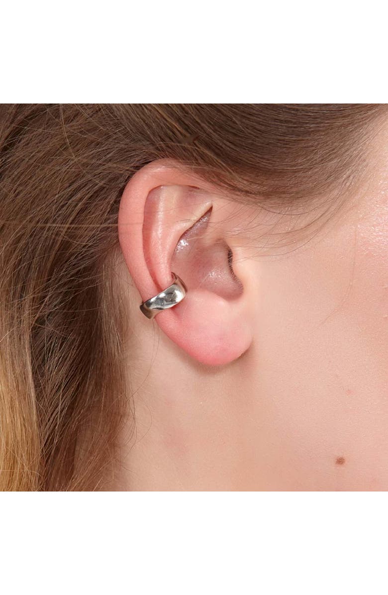 Lucy Quartermaine Flat Plain Cuff, Alternate, color, Sterling Silver