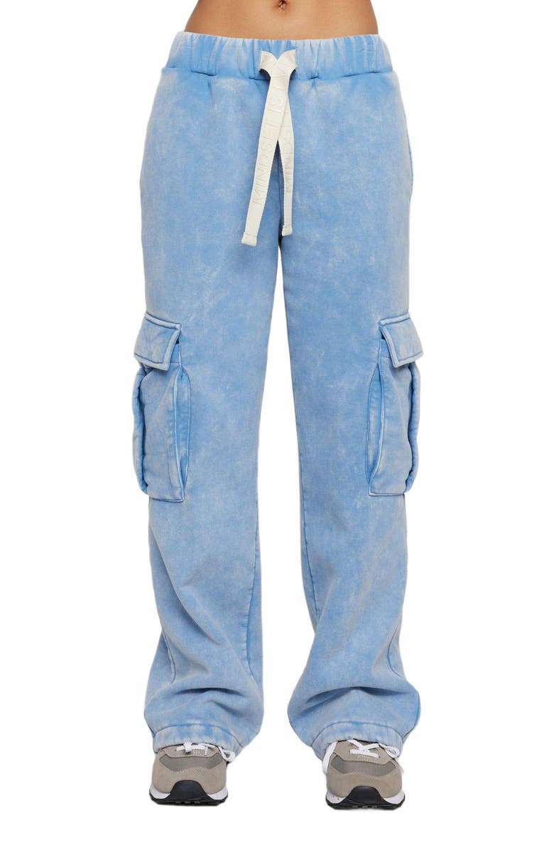 Samii Ryan | Believe Cargo Sweatpants , Blue , Large , 4, Alternate, color, Blue