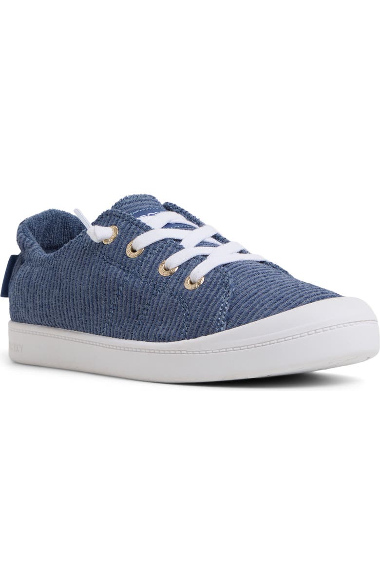 Roxy Bayshore Plus Sneaker, Main, color, Medium Indigo Wash