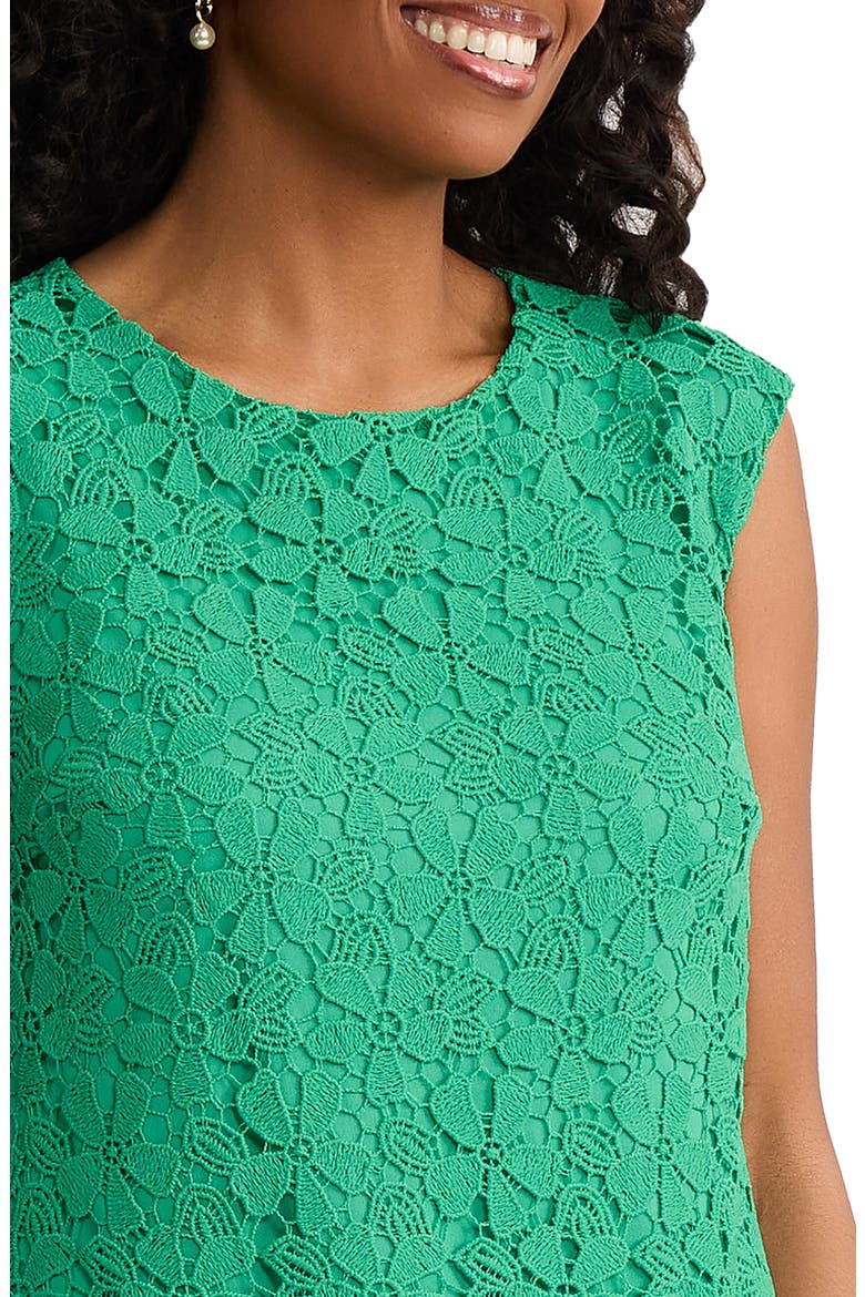 Floral Lace Shift Dress, Alternate, color, KELLY