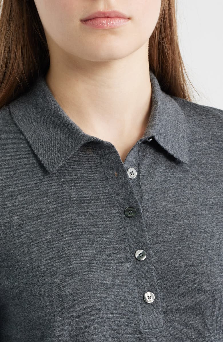 BOSS Fidenka Virgin Wool Polo Sweater, Alternate, color,