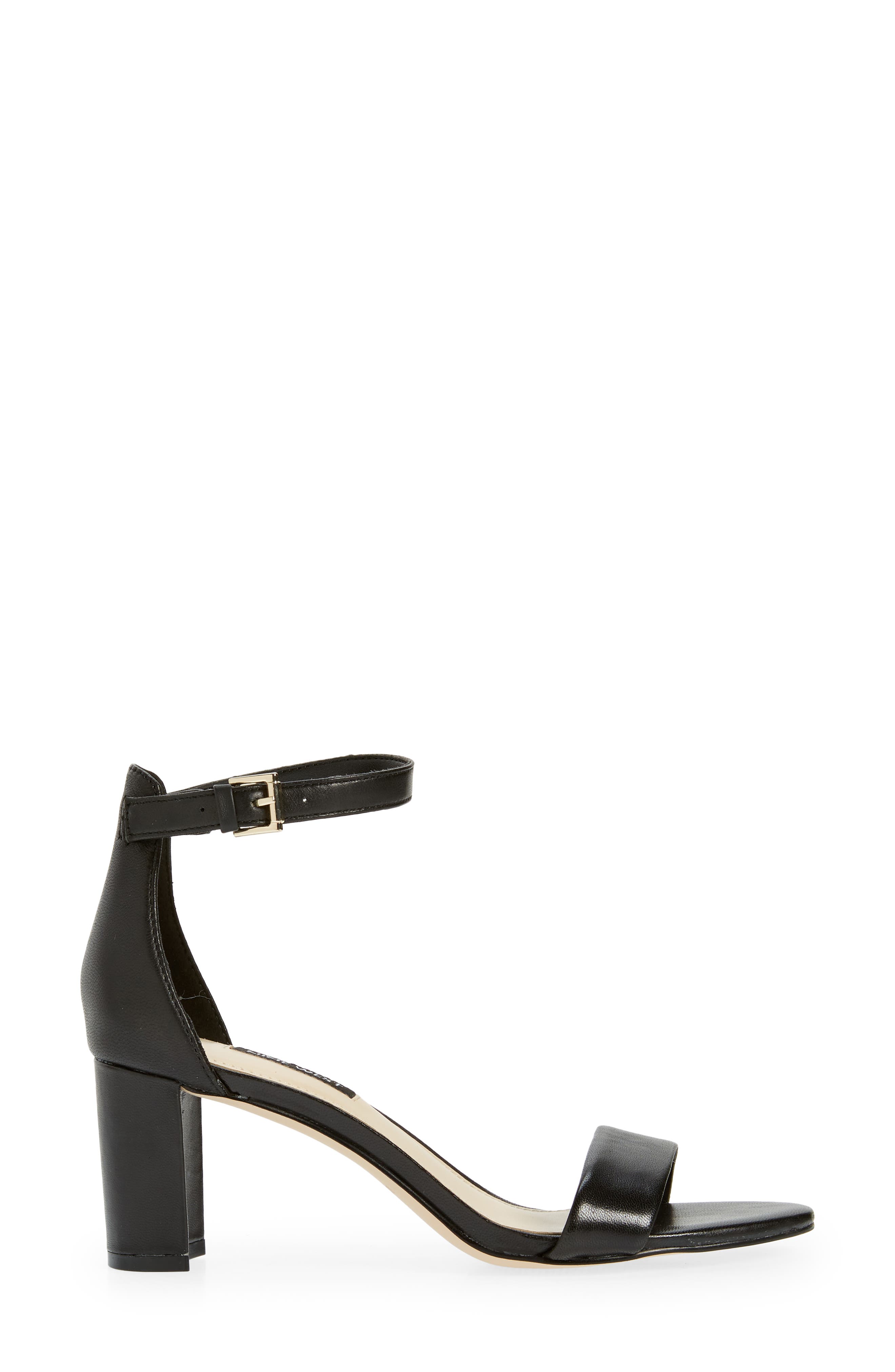Nine West Pruce Ankle Strap Sandal, Alternate, color, Black Leather