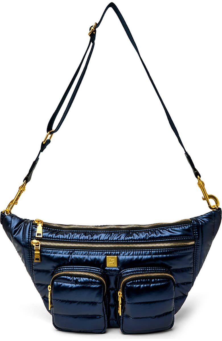 THINK ROYLN Double Dose Sling Bag, Main, color, Pearl Indigo
