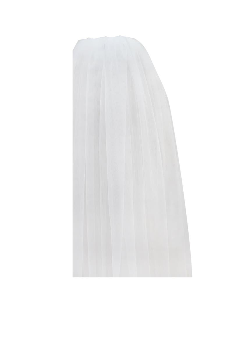 Cathedral Long Wedding Veil, Alternate, color, White
