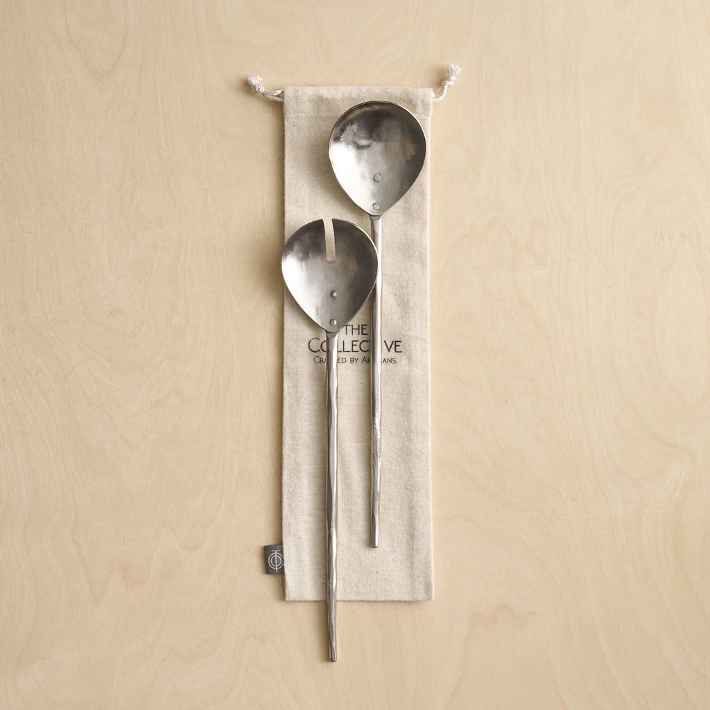 The Collective Home Forge Pewter Salad Servers