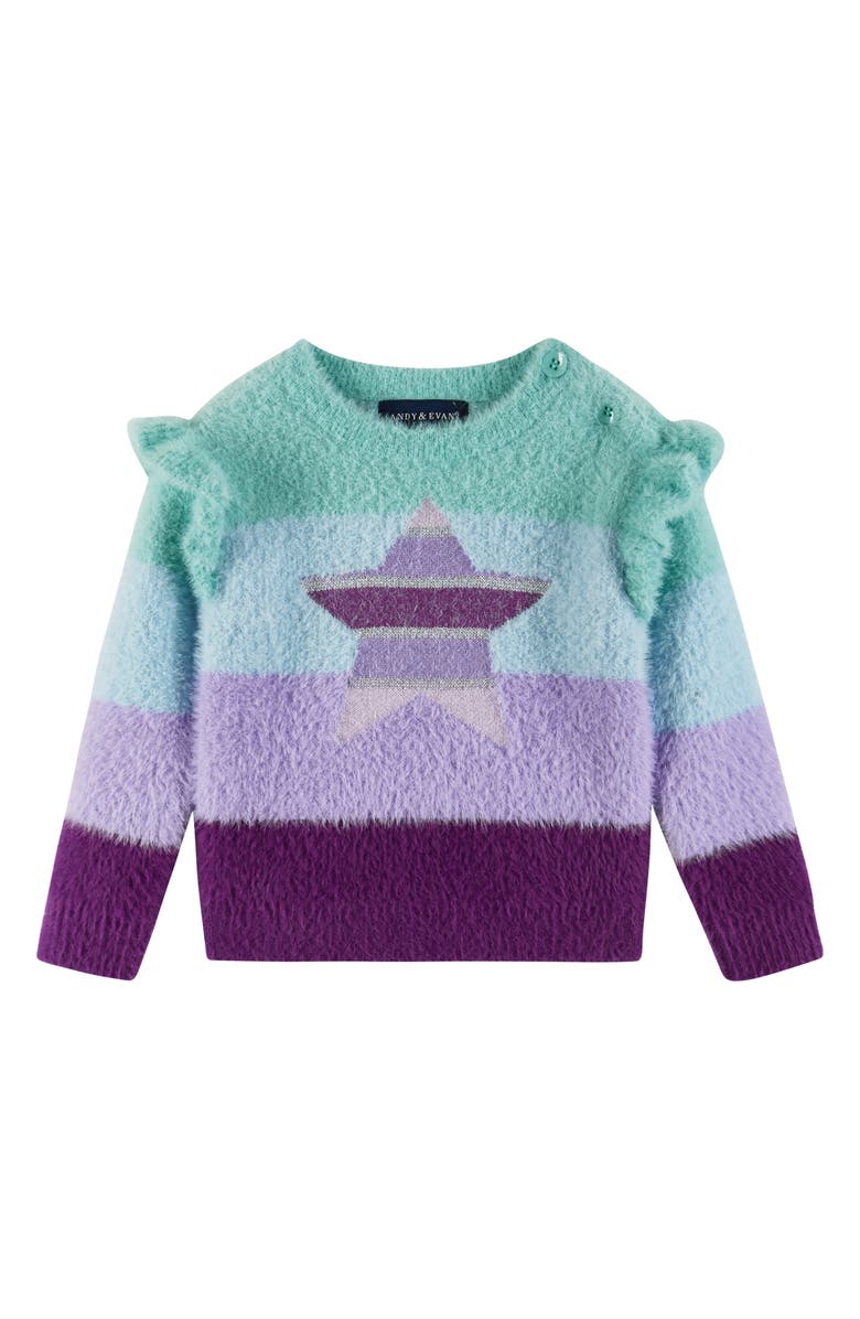 Andy & Evan Eyelash Knit Sweater & Leggings Set, Alternate, color,