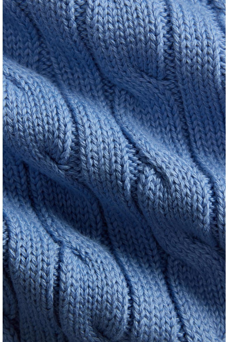 Cable Stitch Cotton Cardigan, Alternate, color, CAMPUS BLUE