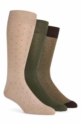 Assorted 3-Pack Cotton Blend Dress Socks