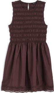 Madewell The Embroidered Melody Smocked Minidress