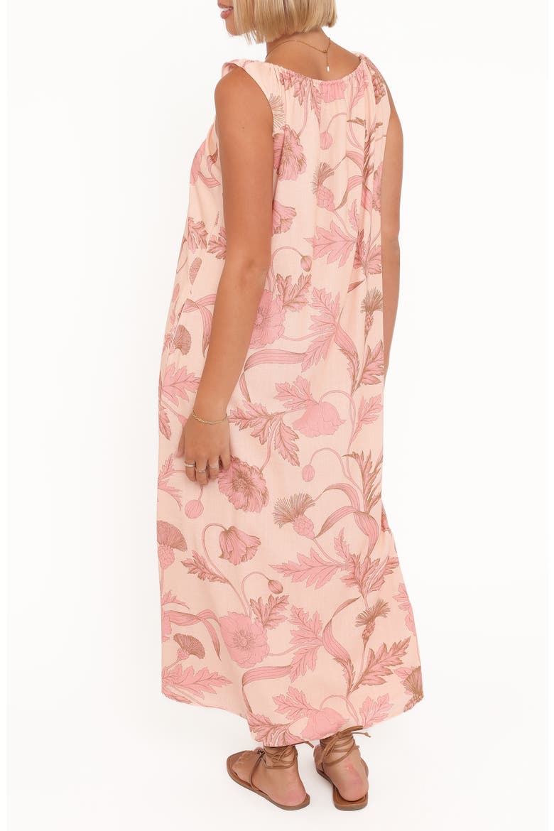 Bowman Floral Cotton Maxi Dress, Alternate, color, PINK FLORAL