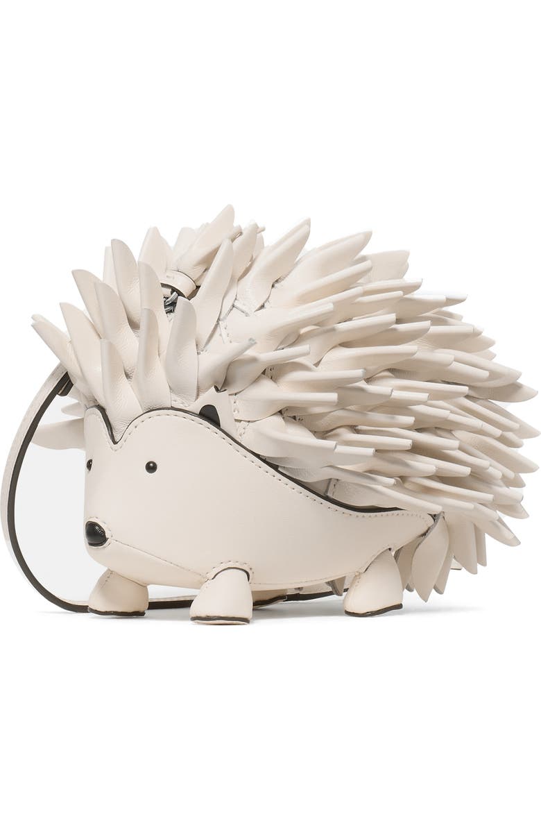 Kate Spade New York critters stevie hedgehog crossbody bag, Main, color, Cashew Milk