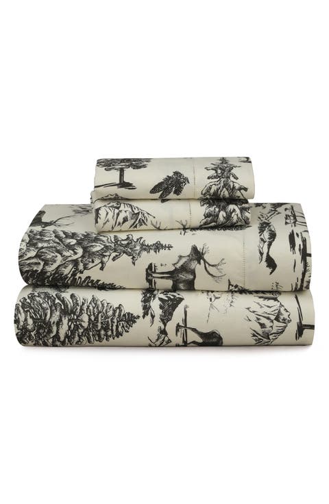 Mountain Toile Heavyweight Cotton Sheet Set