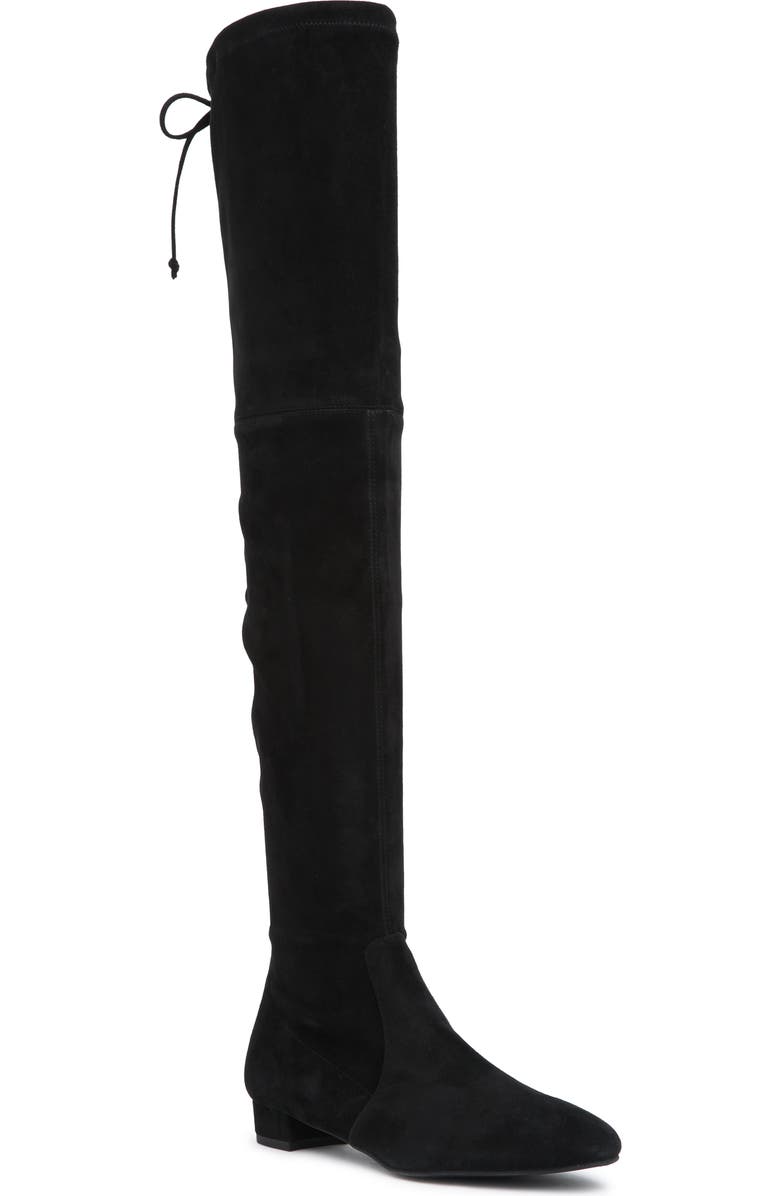 Stuart Weitzman Genna Over-the-Knee Boot, Main, color, Black Suede