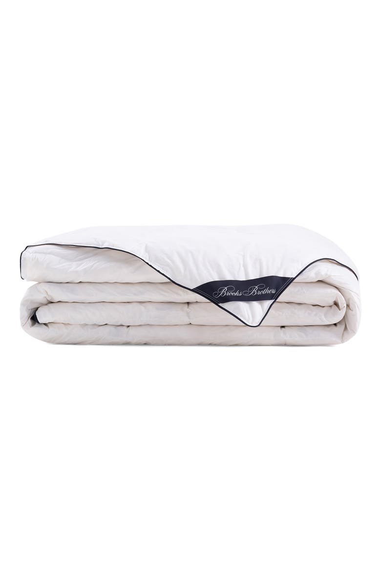 Goose Down Fill Comforter, Main, color, WHITE