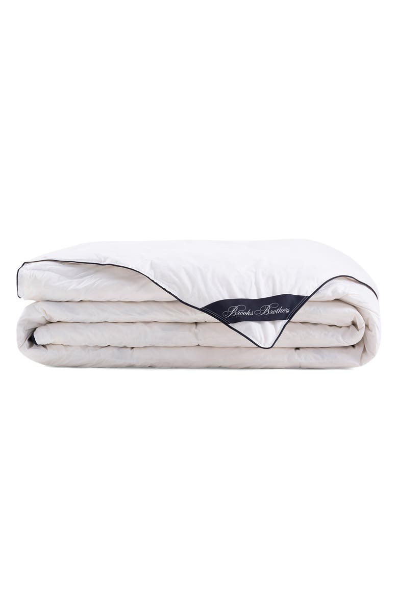 Brooks Brothers Goose Down Fill Comforter, Main, color, White