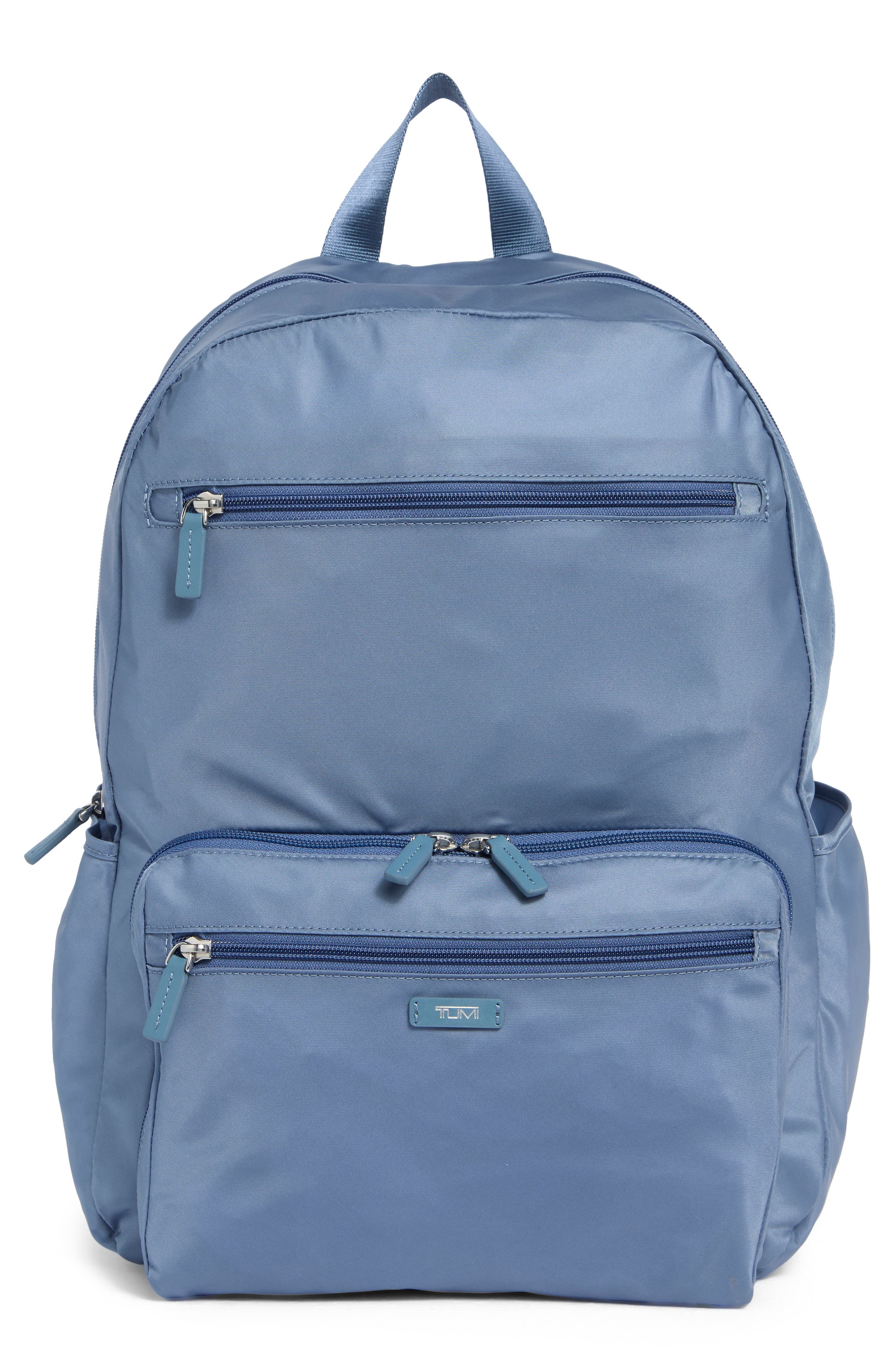 TUMI Packable Nylon Backpack, Main, color, Cornflower