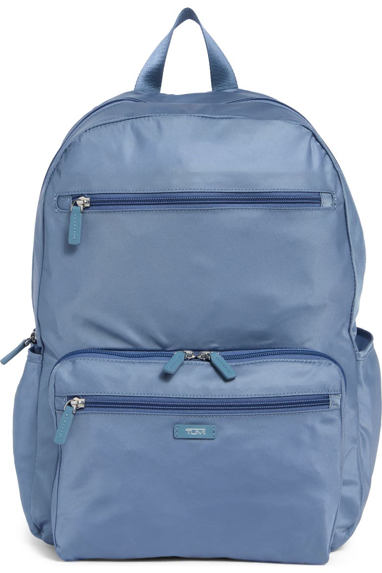 foldable tumi backpack - Just In Case - Lightweight, Compact Travel Backpack - For One Bag Travel - 15.5" X 12.3" X 4.5" - Black with Gunmetal Hardware and easy to store Packable Backpack | Tumi US