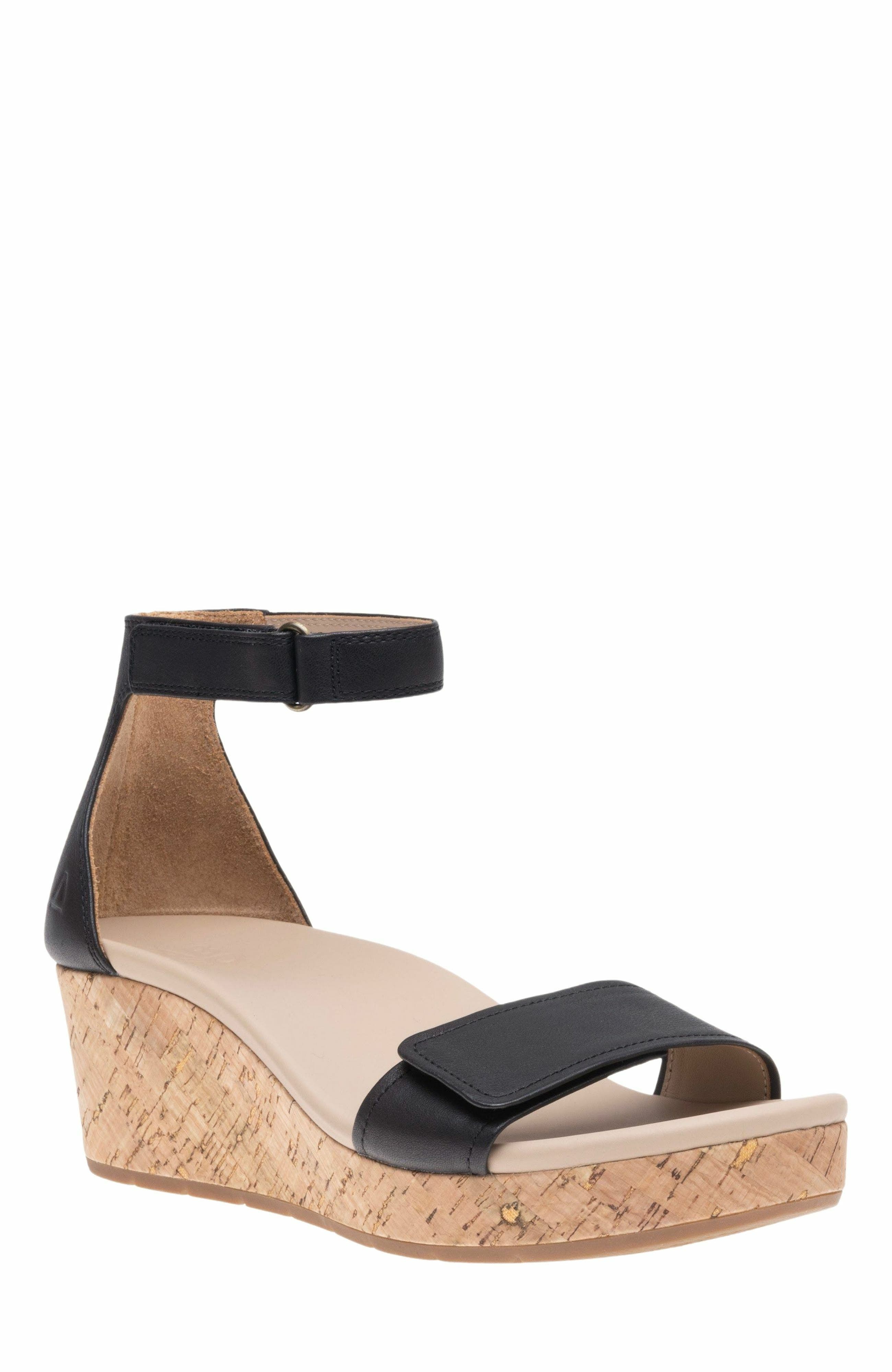 ABEO Riviera Ankle Sandal, Main, color, Black Nubuck - Metatarsal