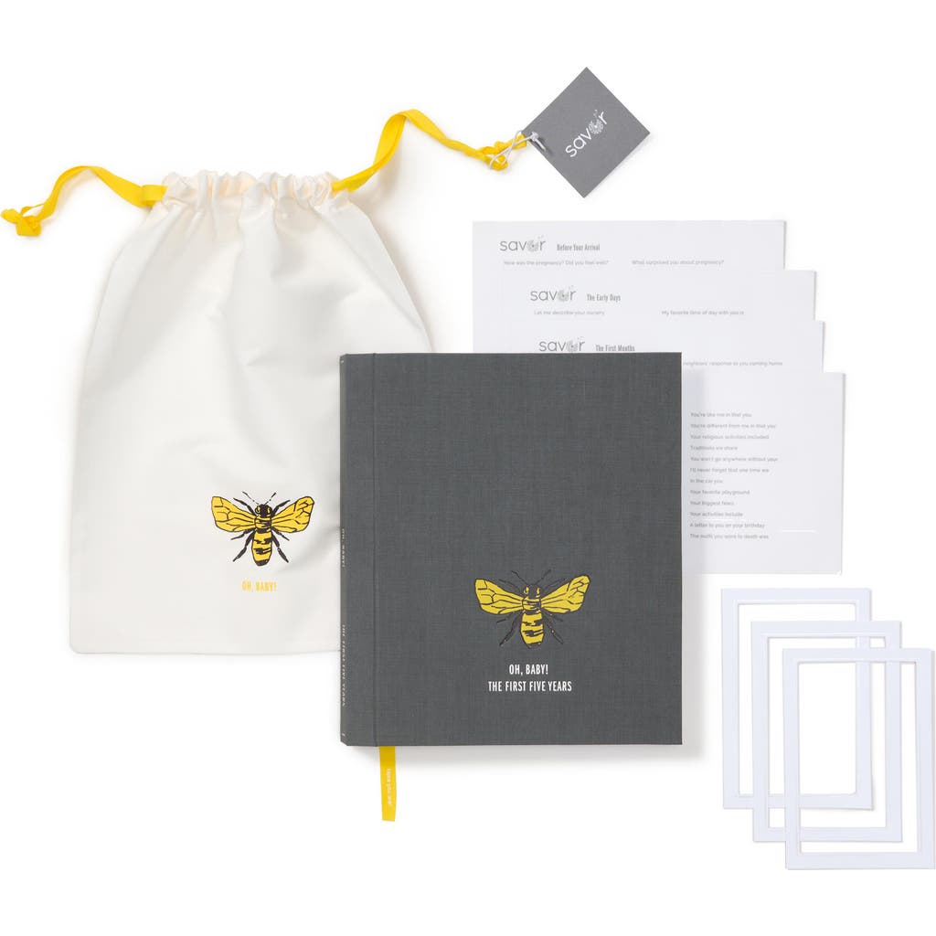 Savor Baby Memory Book in Grey  product