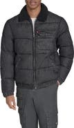 Levi's Quilted Denim Jacket with Fleece Collar