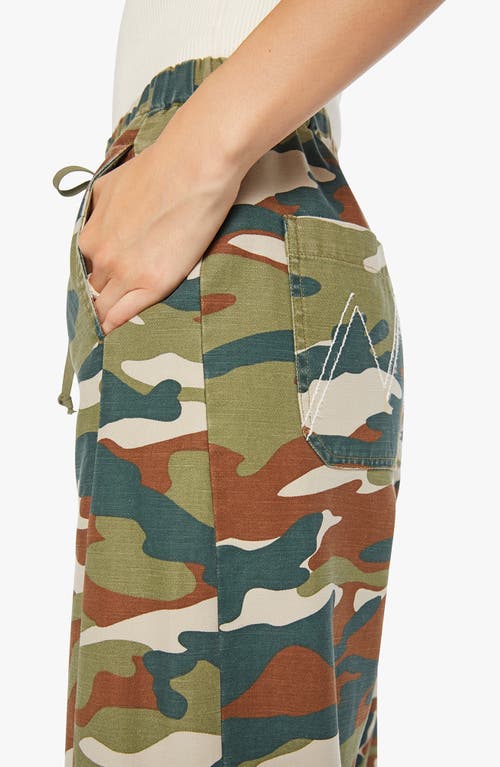 Mother The Drawn Half Pipe Cotton Drawstring Pants In Multi