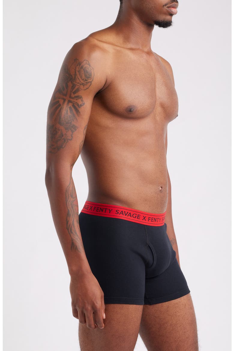 Savage Classics 3-Pack Boxer Briefs, Alternate, color, BLACK CAVIAR/ RED/ LAKE