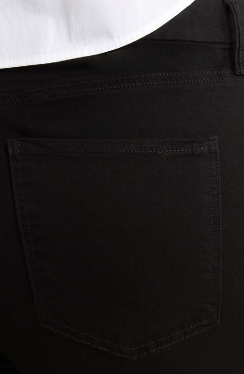 Kut From The Kloth Meg Fab Ab Raw Hem High Waist Ankle Wide Leg Jeans In Black