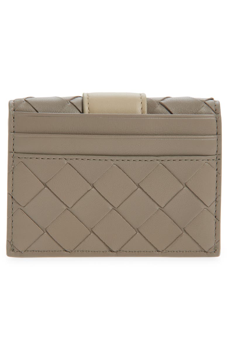 Bottega Veneta Small Tag Intrecciato Leather Bifold Wallet, Alternate, color, 2823 Limes/ Ecru/ Cypr-G