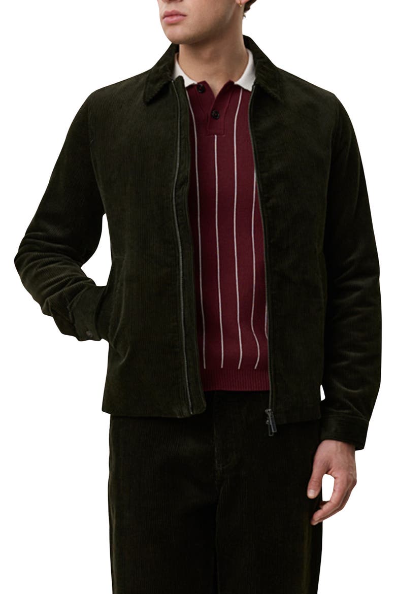Corduroy Coach Jacket, Main, color, ROSIN GREEN