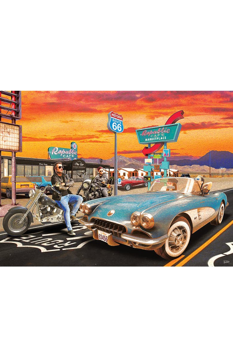 Sunsout Republic Cafe 500 piece Jigsaw Puzzle for Adults, Alternate, color, Multicolor