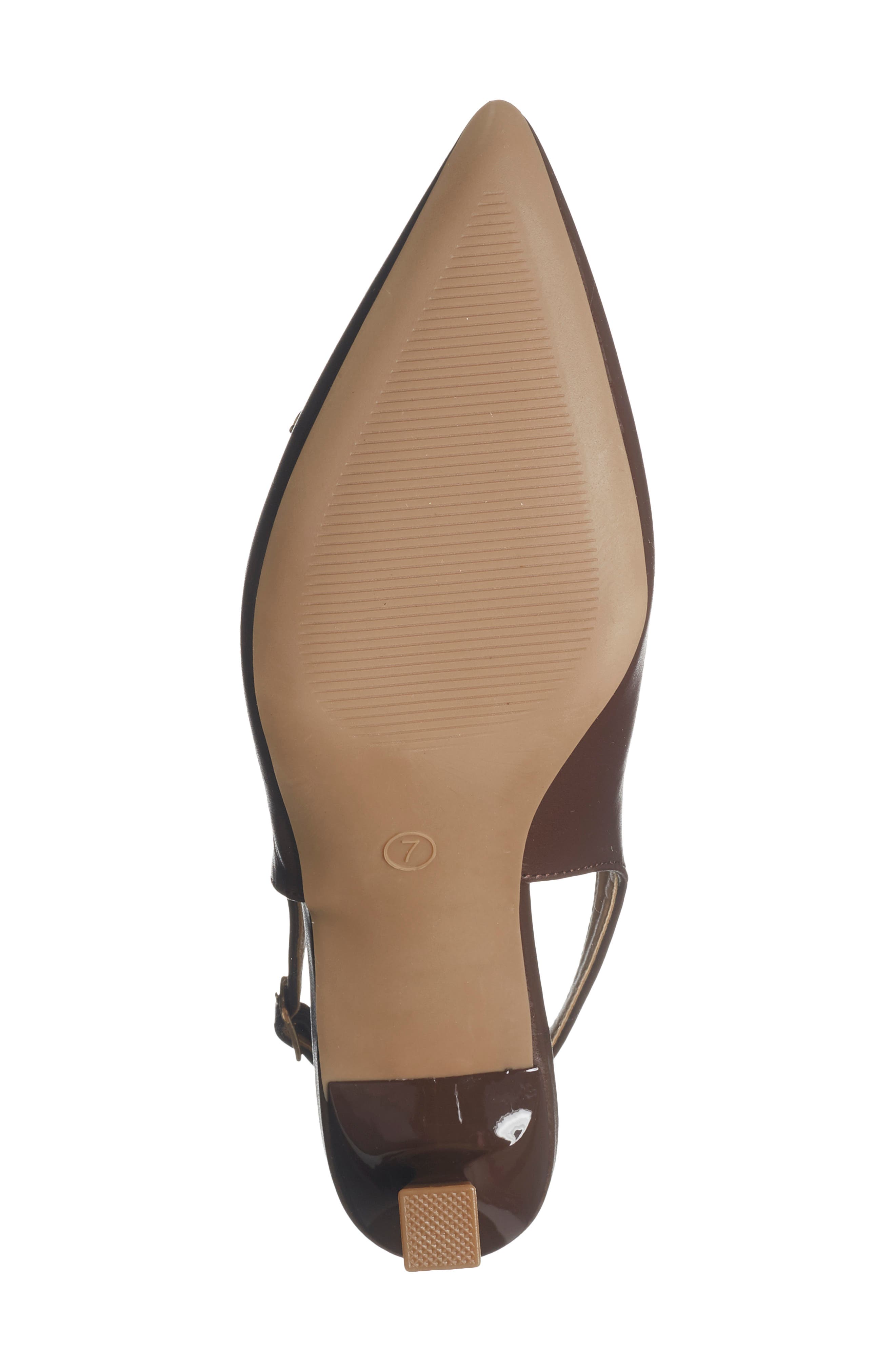 WILD DIVA LOUNGE Aleena Chain Slingback Pump, Alternate, color, Brown