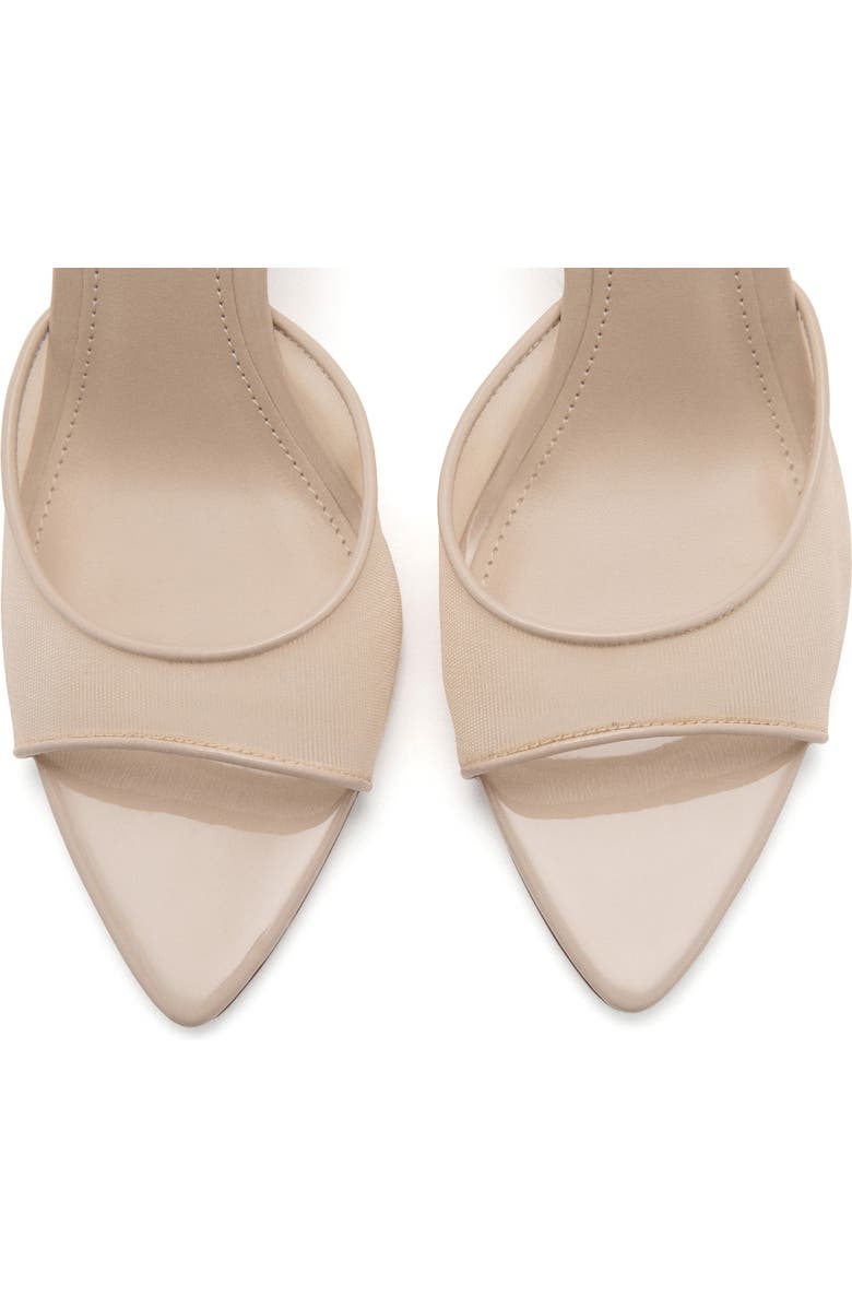 MANGO Pointed Toe Sandal, Alternate, color, Beige