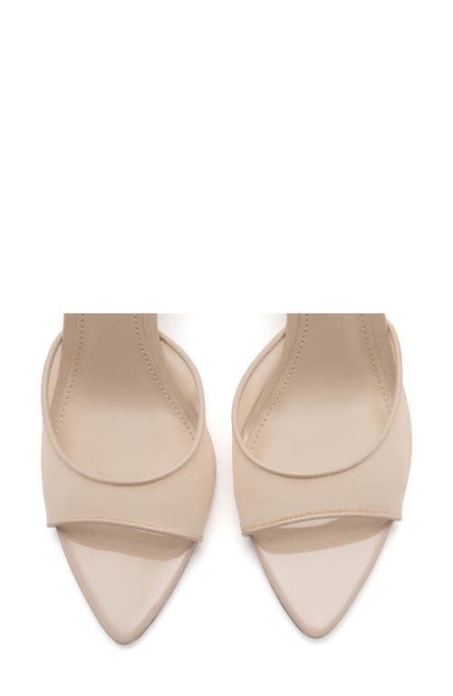 Mango Pointed Toe Sandal In Neutral