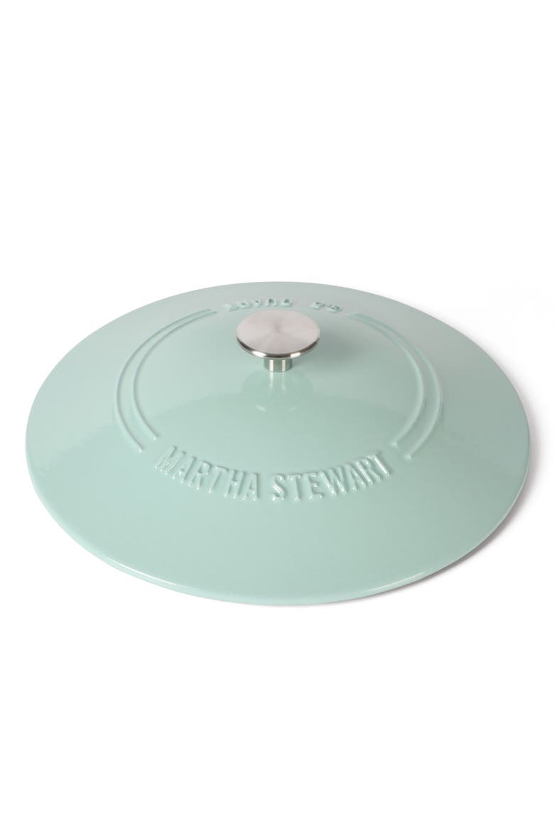 Gatwick 3.5-Quart Enameled Cast Iron Dutch Oven Braiser with Lid, Alternate, color, Martha Blue