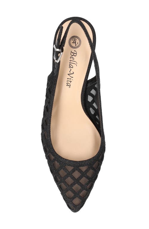 Bella Vita Noel Slingback Pointed Toe Pump In Black