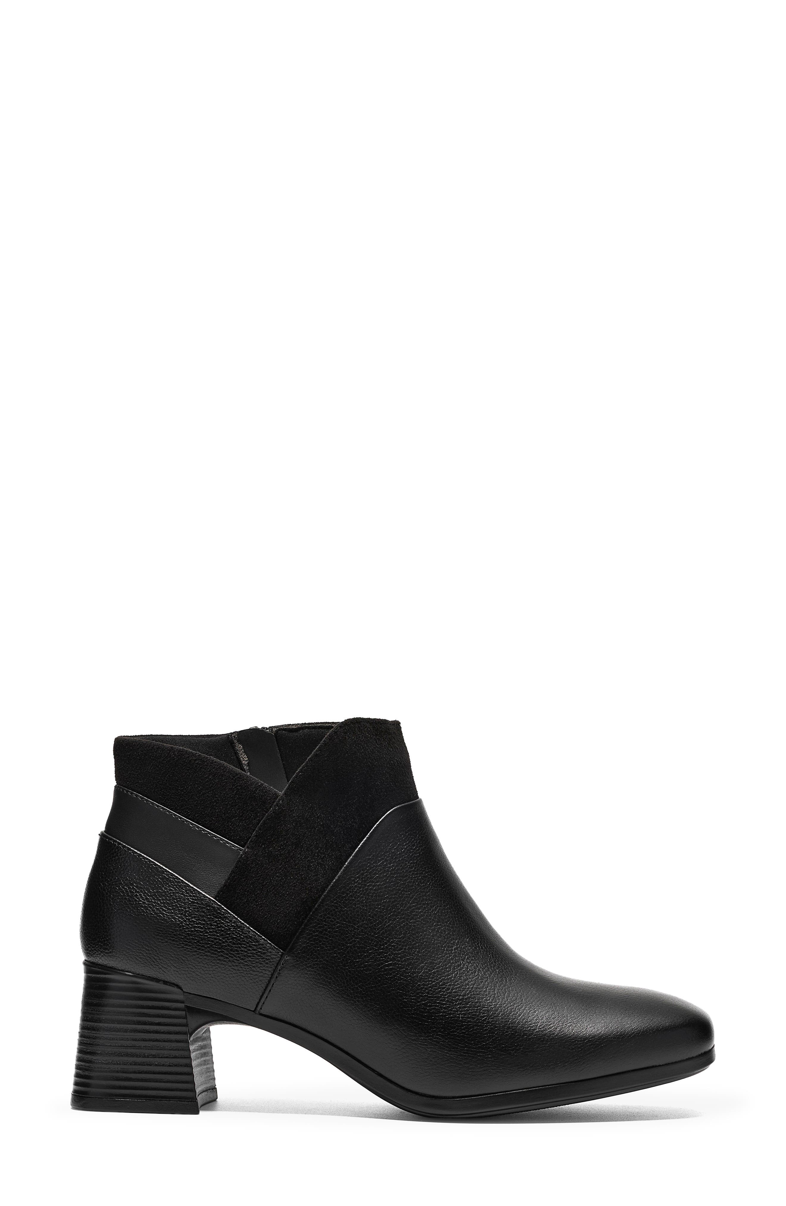 Marriann Ella Leather Bootie, Alternate, color, BLACK COMBI