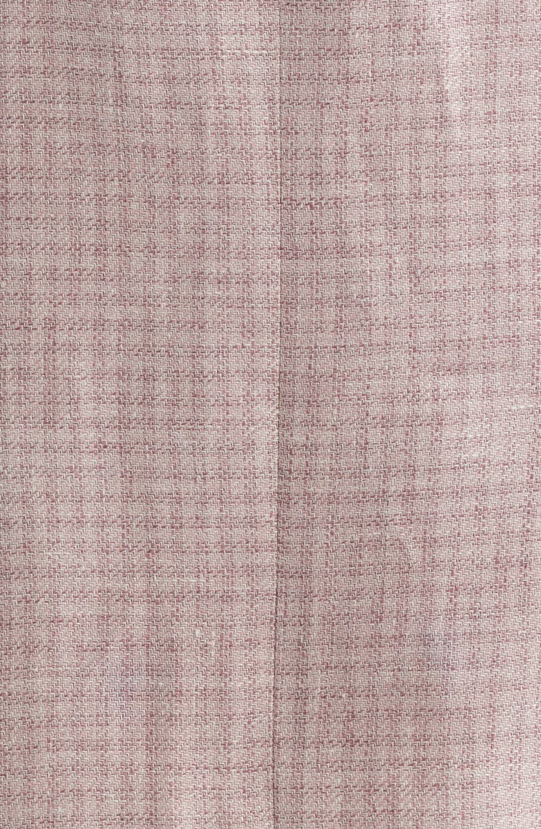 Peter Millar Hyperlight Soft Pink Check Linen Blend Sport Coat, Alternate, color, Pink