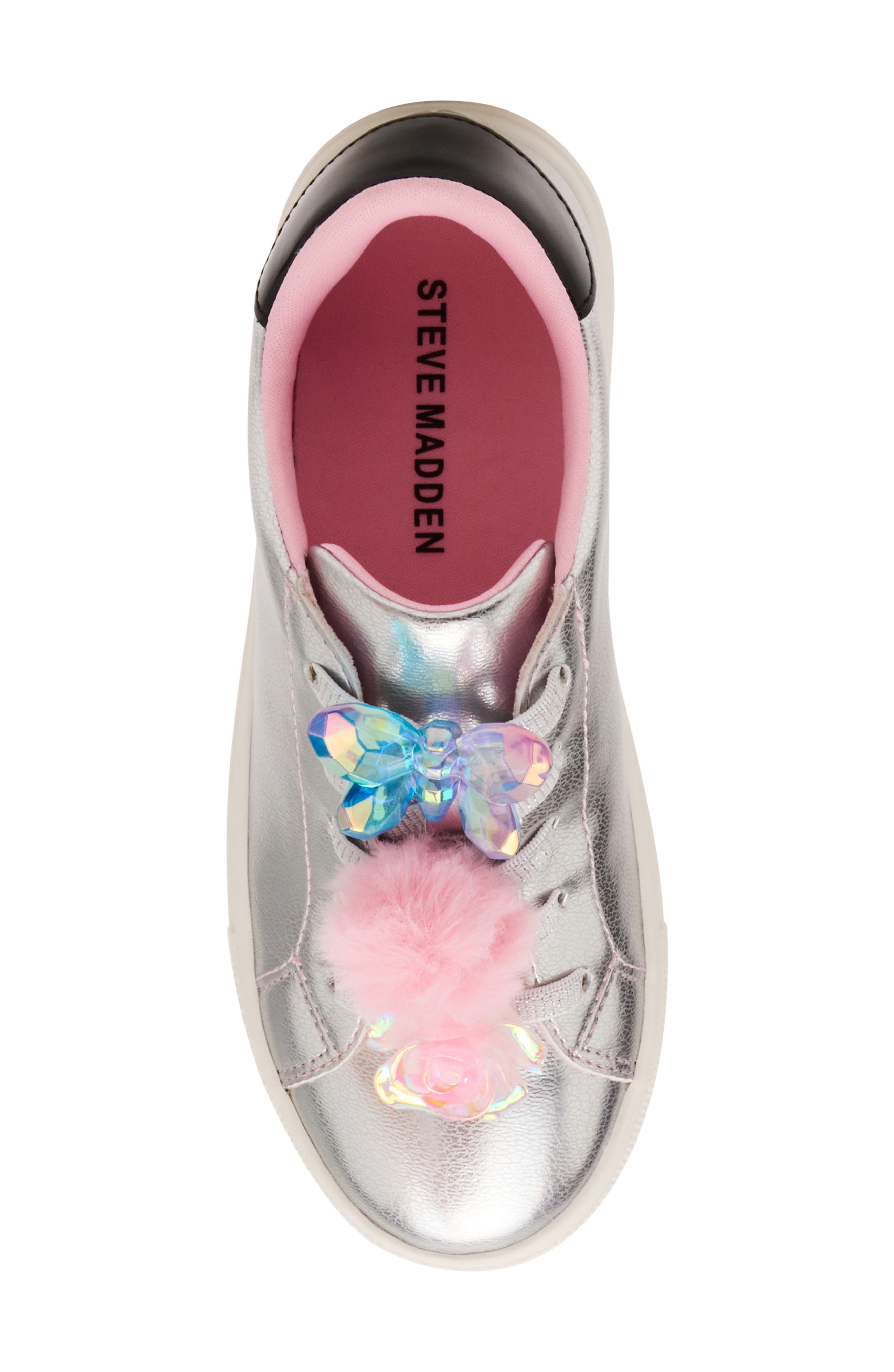 Kids' Jolive Sneaker, Alternate, color, SILVER