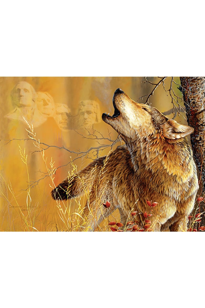 Rushmore Wolf 500 piece Jigsaw Puzzle for Adults, Alternate, color, Multicolor